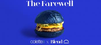 Pour Colette, Blend habille les buns des burgers d’un bleu électrique